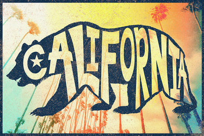 California Bear - Beach Palette Magnet