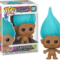 Teal Good Luck Troll Pop Figure #02