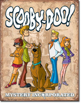 Scooby Doo Gang Retro Tin Sign