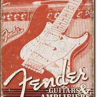 Fender Weathered Tin Sign