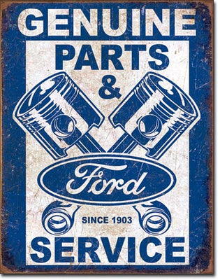 Ford Service - Pistons Tin Sign