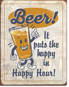 Happy Hour - Beer Tin Sign