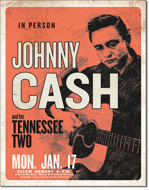 Cash & His Tennessee Two Tin Sign
