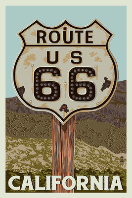 California Route 66 9x12 Print
