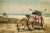 Bikes & Beach Scene Magnet