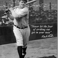 Babe Ruth - No Fear Tin Sign