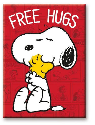 Peanuts - Free Hugs Magnet