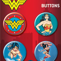 Wonder Woman 4 Button Set #10