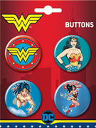 Wonder Woman 4 Button Set #10