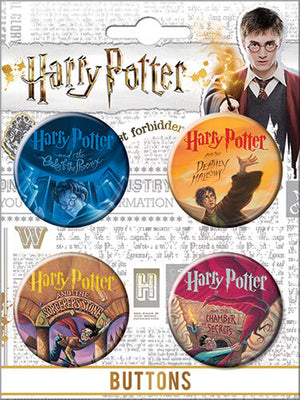 Harry Potter Literary Asst. 4 Button Set #2