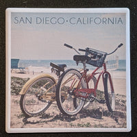 Bikes & Beach Scene Coaster