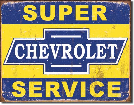 vintage chevrolet sign