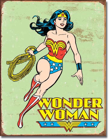 Wonder Woman Retro Tin Sign