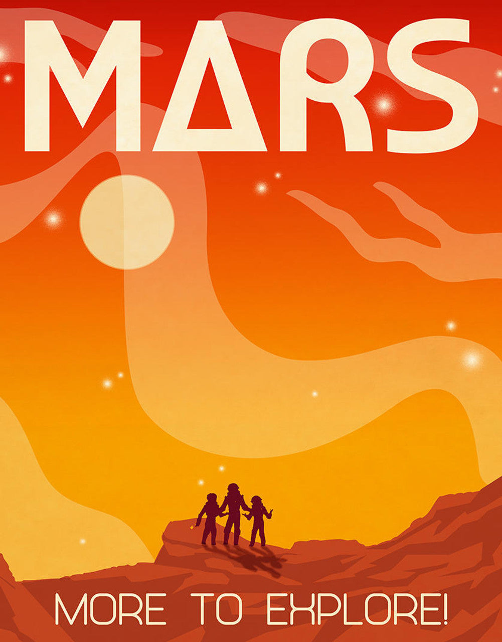 Mars - More to Explore Tin Sign