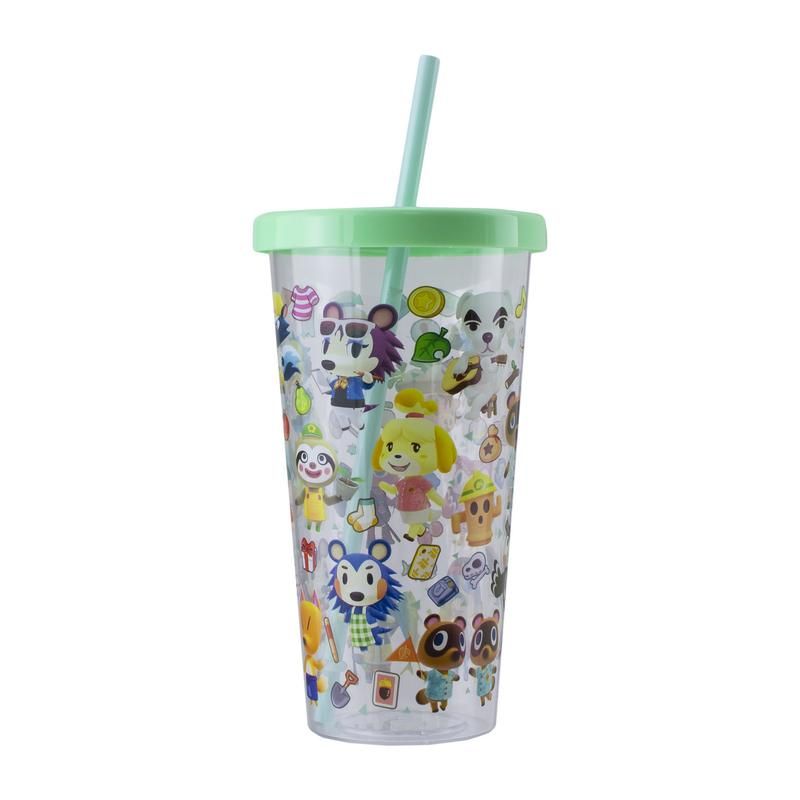 Animal Crossing Cup and Straw